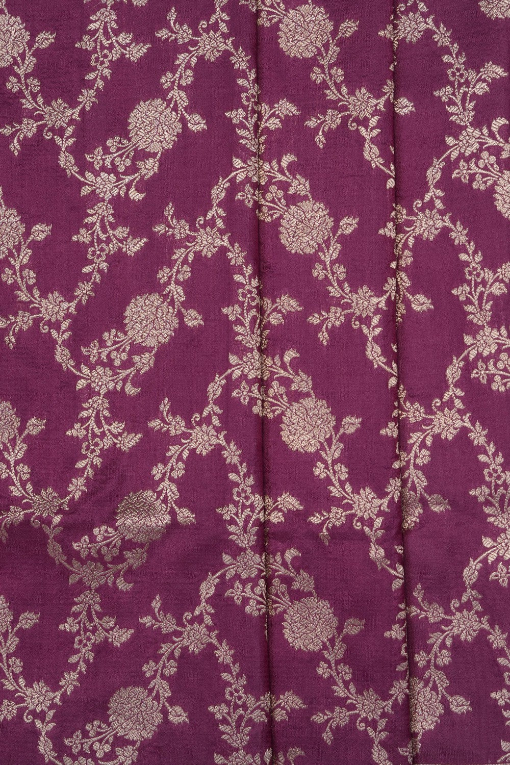Image of Lilac Purple Banarasi Brocade Silk Saree