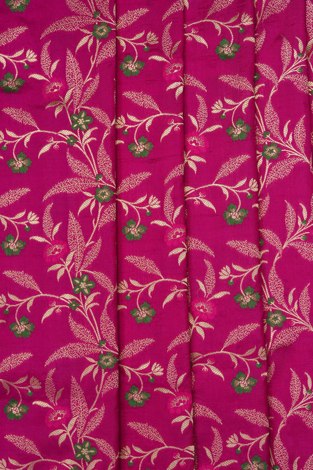 Image of Rose Pink Banarasi Brocade Silk Saree
