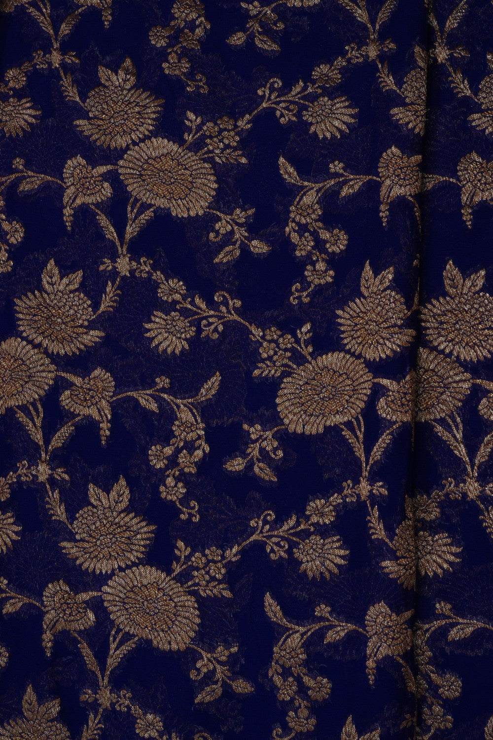 Image of Royal Purple Banarasi Georgette Saree