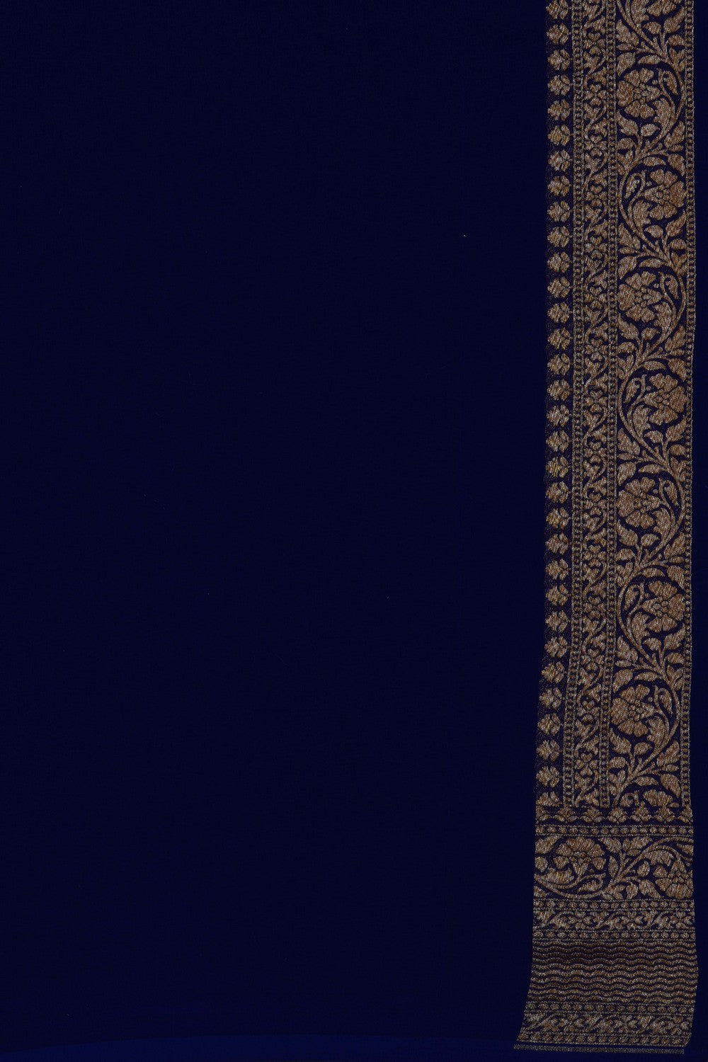 Image of Royal Purple Banarasi Georgette Saree