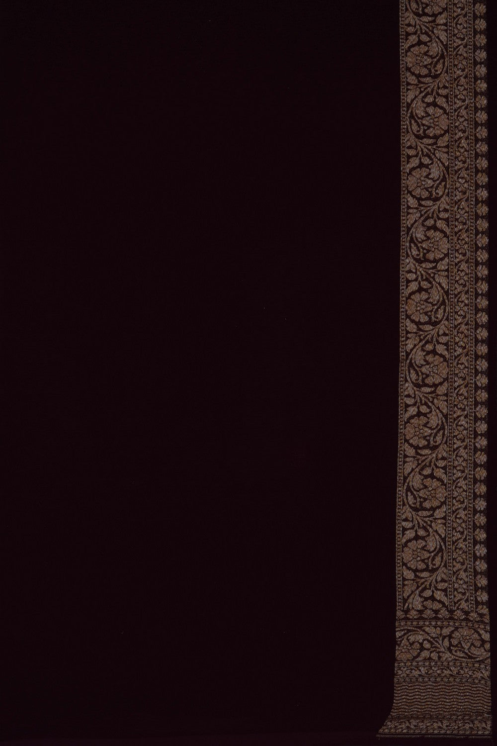 Image of Brown Banarasi Georgette Saree