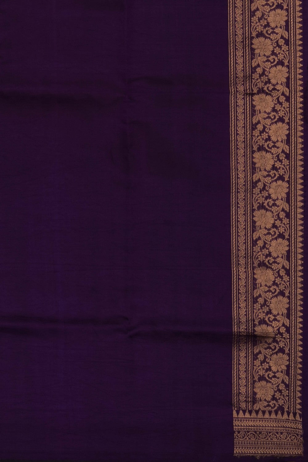 Image of Sea Blue Banarasi Silk Saree