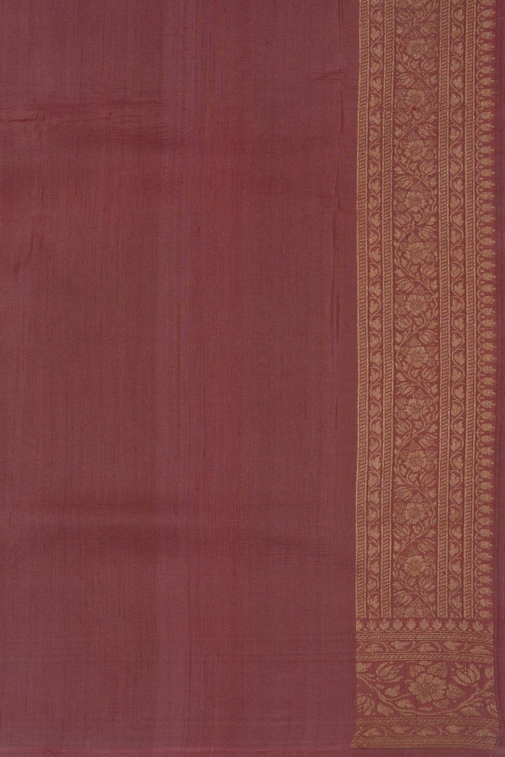 Image of Off-White Banarasi Tussar Silk Saree