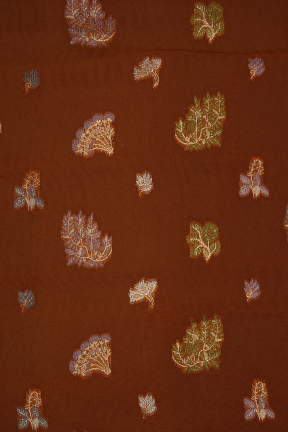 Image of Mustard Banarasi Georgette Saree