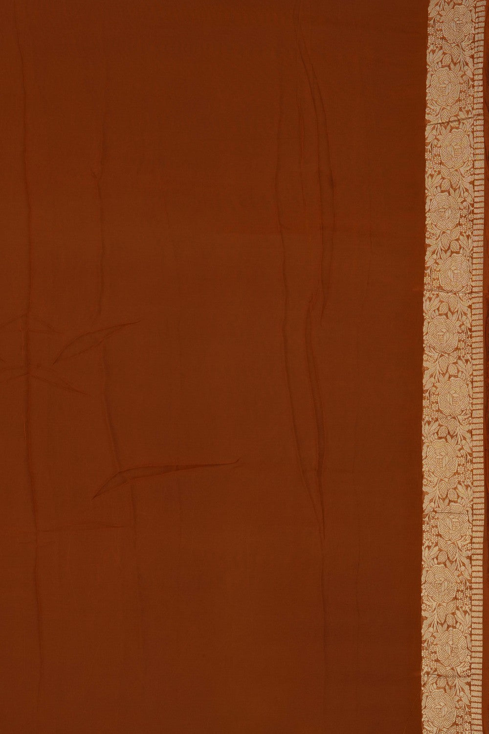 Image of Mustard Banarasi Georgette Saree