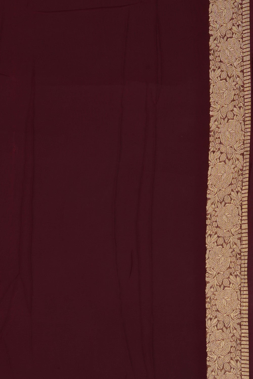Image of Brown Banarasi Georgette Saree