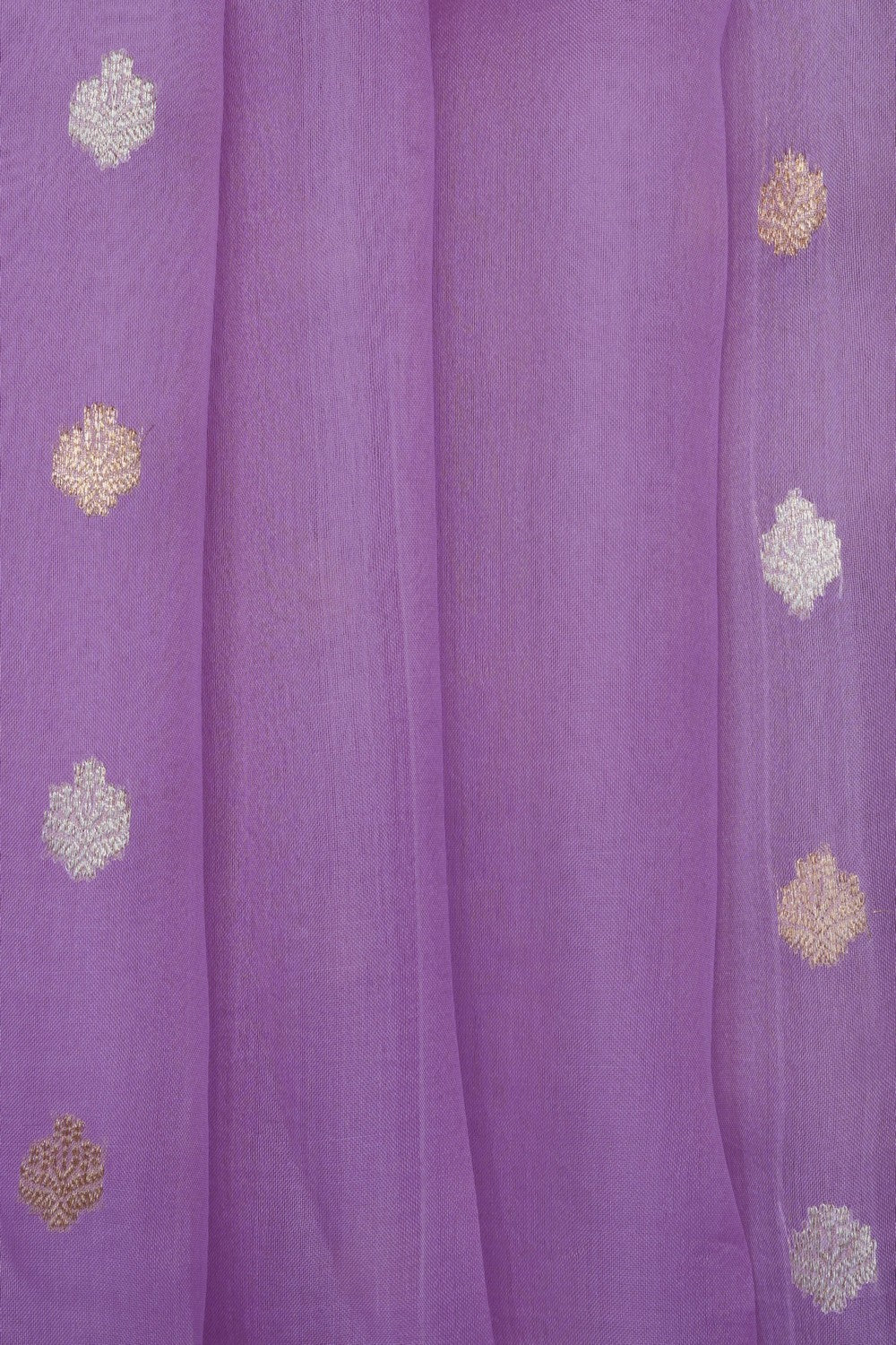 Image of Purple Banarasi Kora Saree