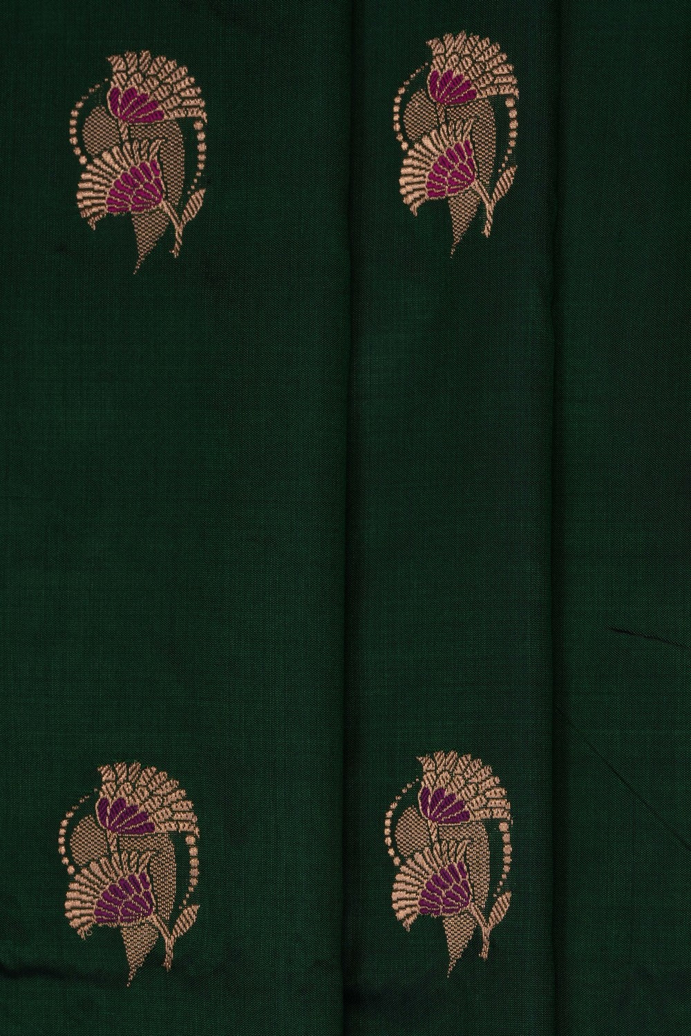 Image of Green Banarasi Katan Silk Saree