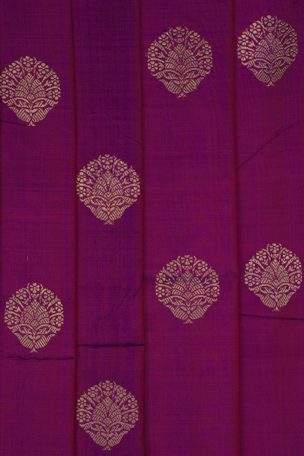 Image of Violet Banarasi Katan Silk Saree