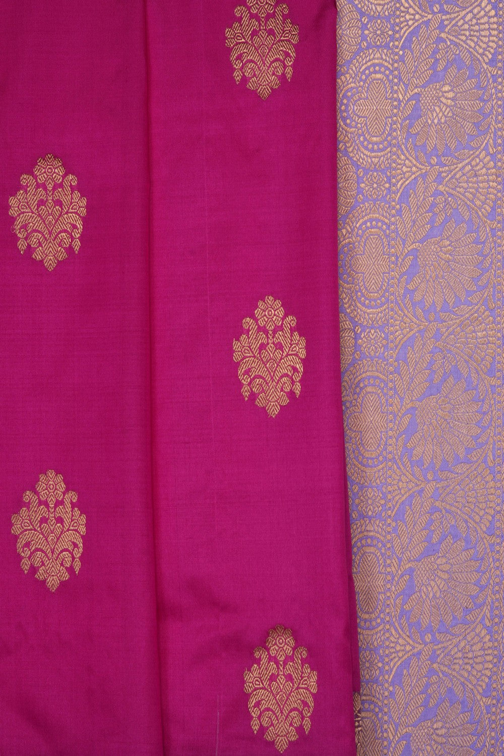 Image of Pink Banarasi Katan Silk Saree