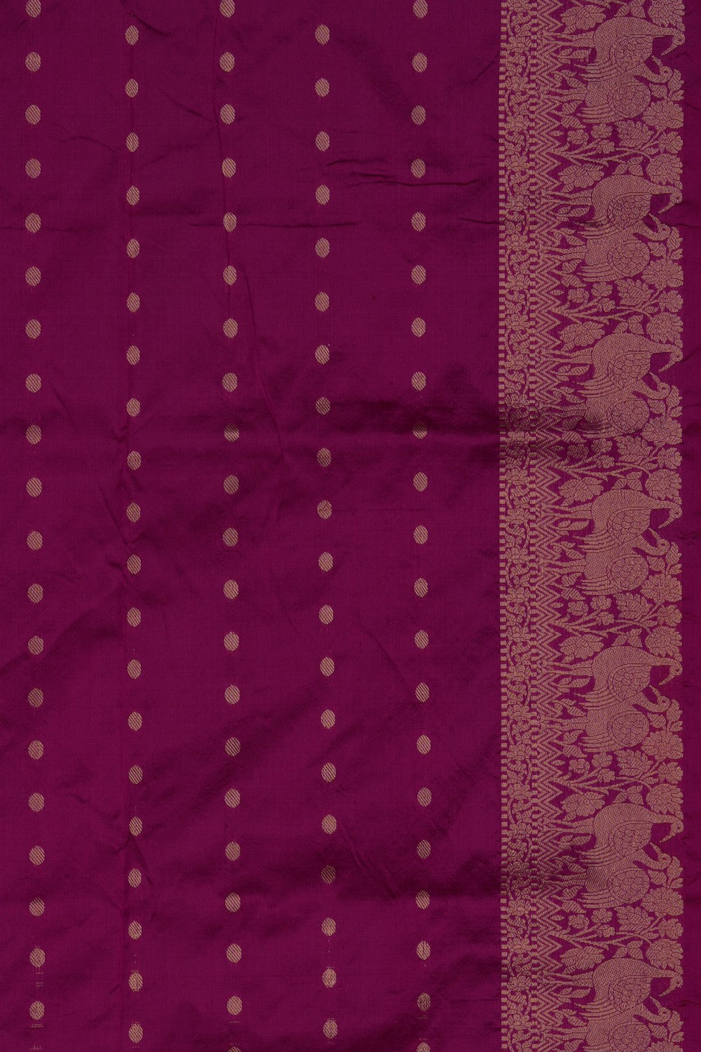 Image of Red Banarasi Katan Silk Saree