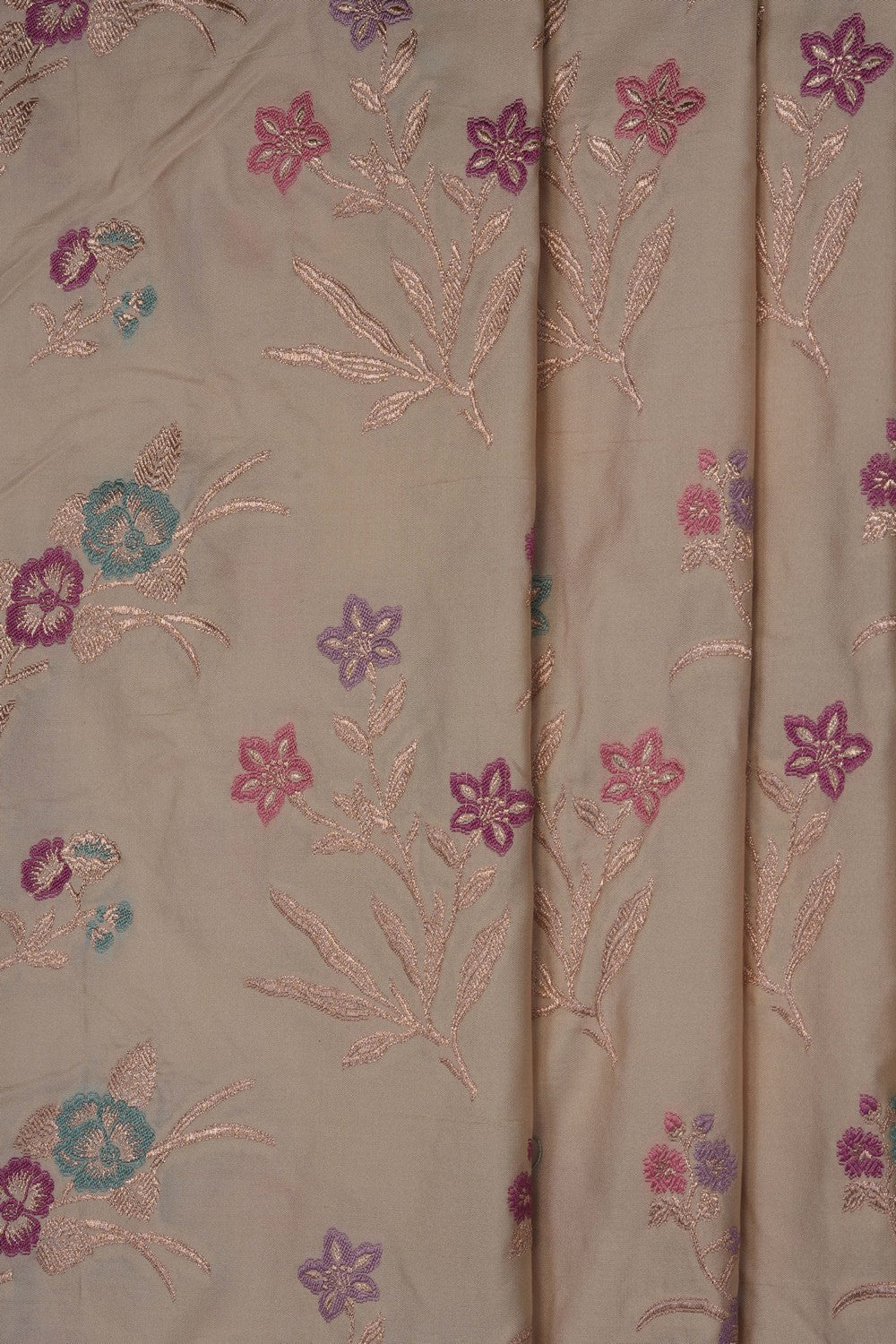 Image of Off-White Banarasi Katan Silk Saree