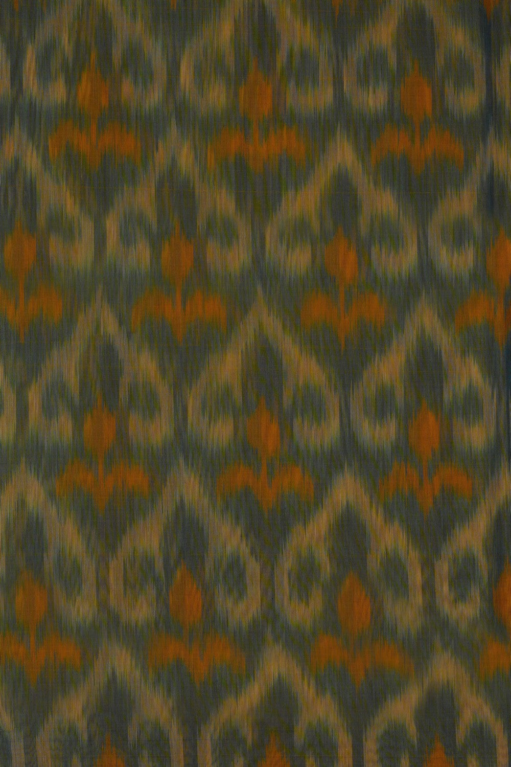 Image of South Silk-Cotton Ikat Fusion Saree