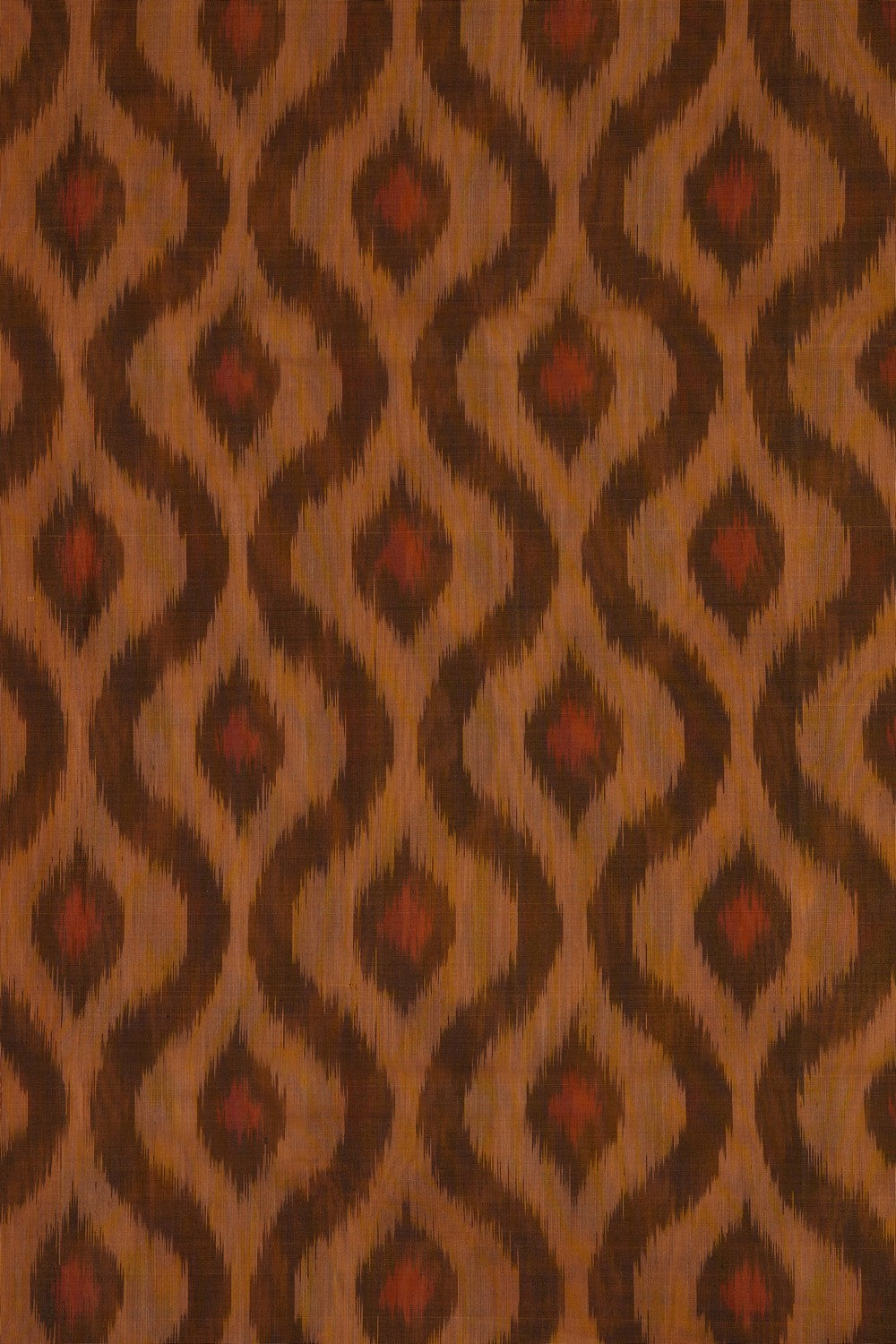 Image of South Silk-Cotton Ikat Fusion Saree