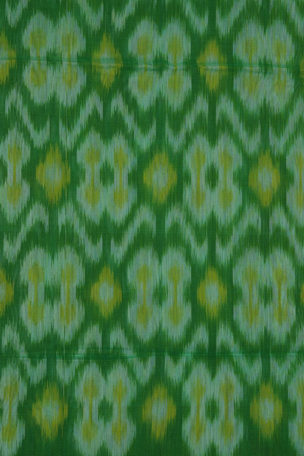 Image of South Silk-Cotton Ikat Fusion Saree