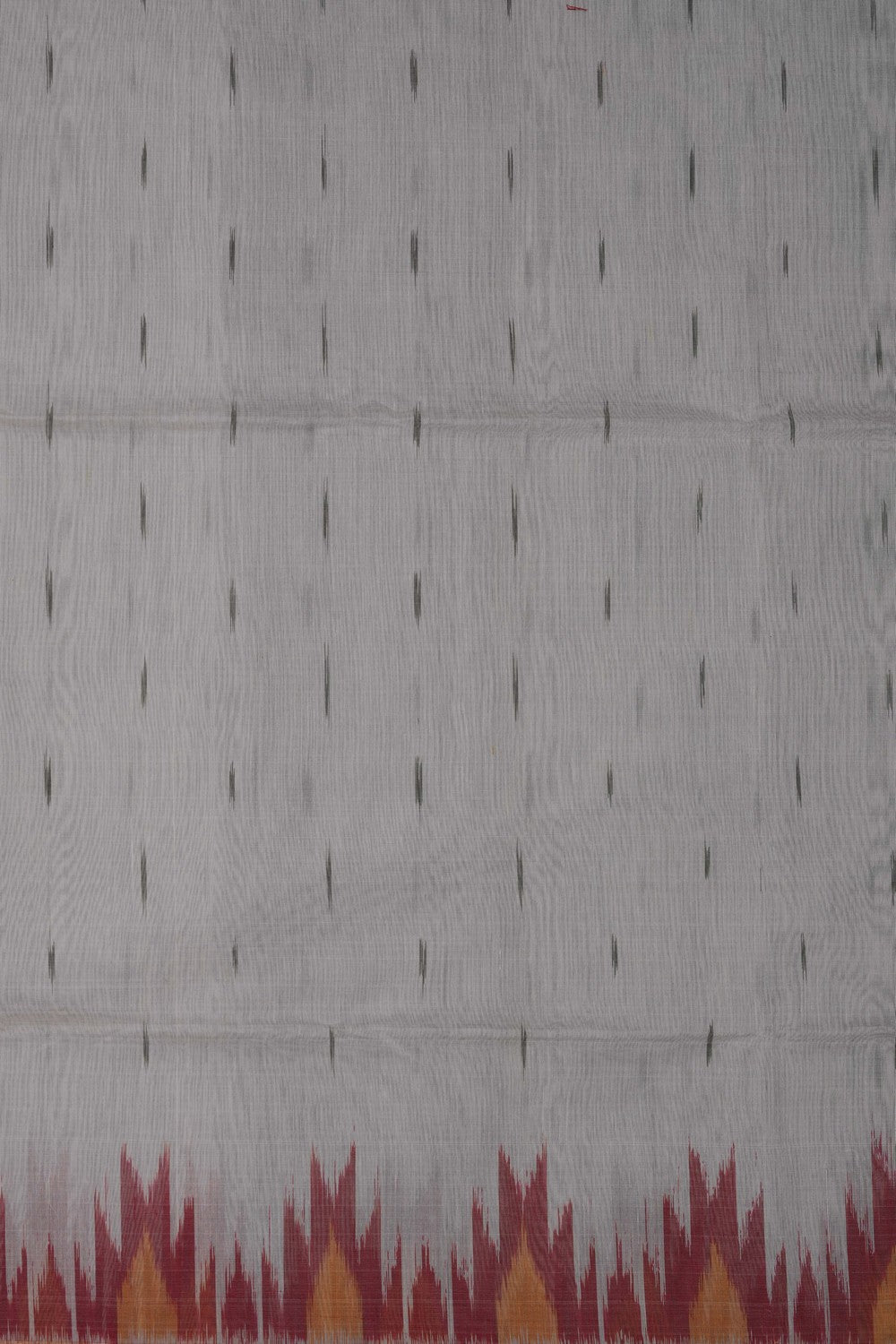 Image of South Silk-Cotton Ikat Fusion Saree