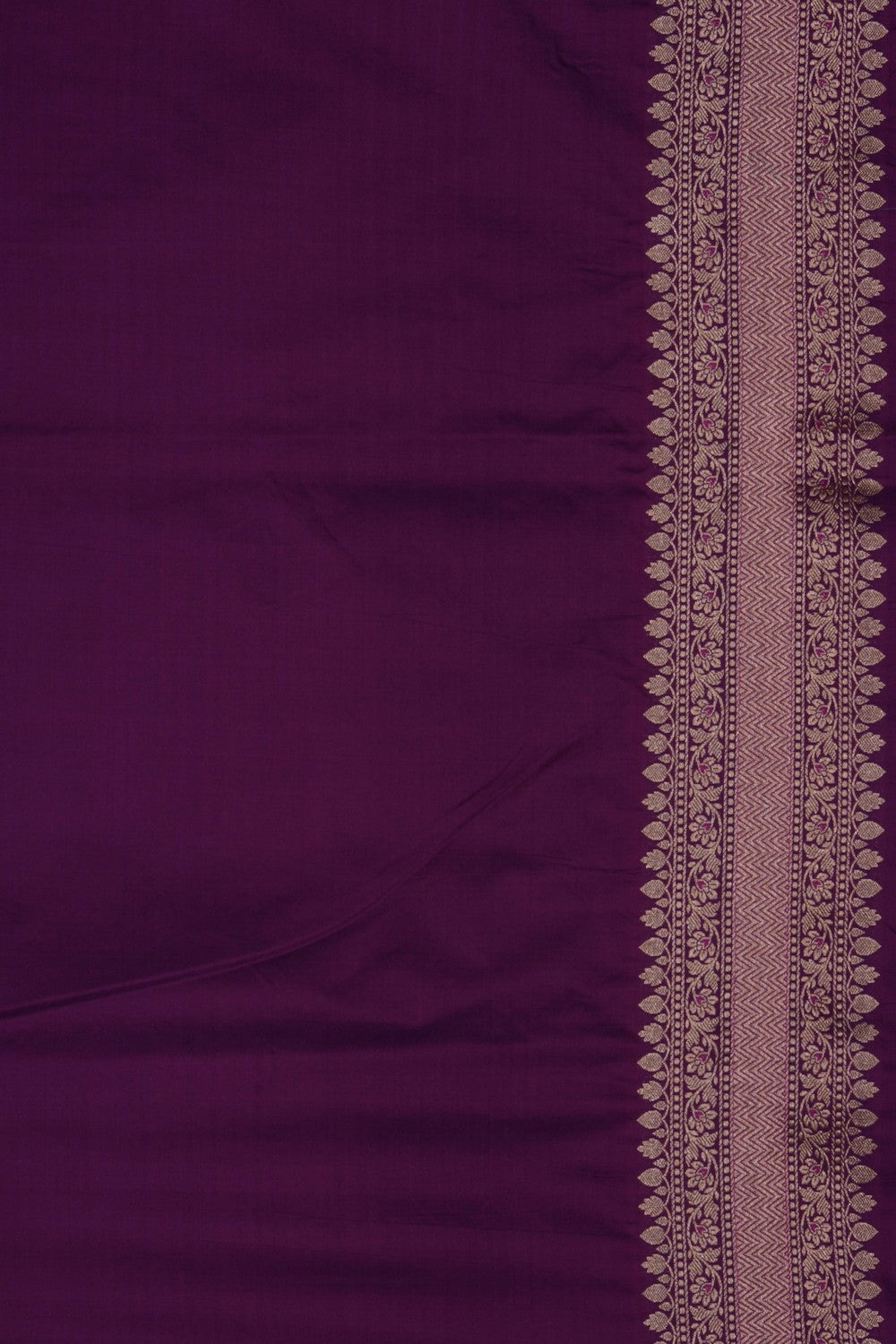 Image of Purple Banarasi Katan Silk Saree