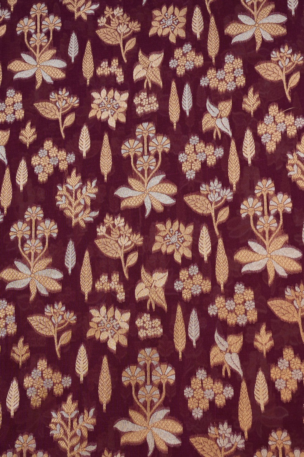 Image of Violet Banarasi Kora Saree