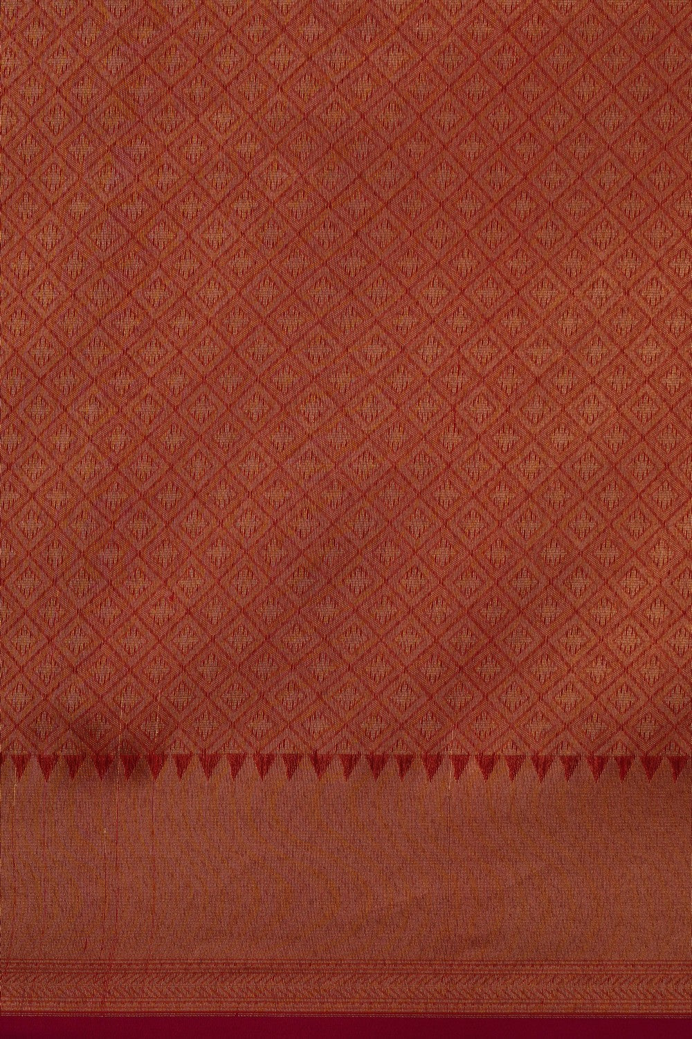 Image of Red Banarasi Kora Saree