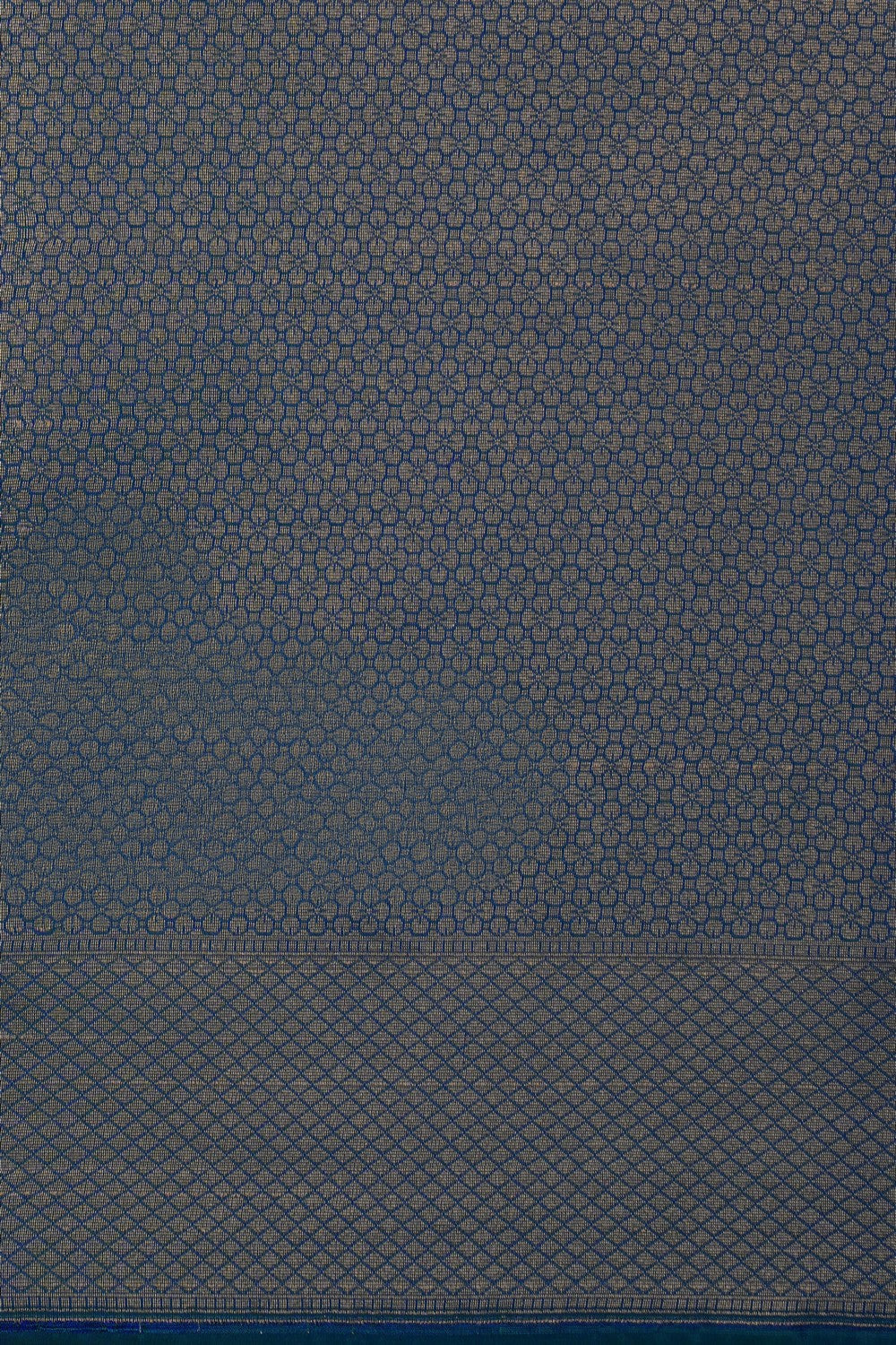Image of Blue Banarasi Silk Saree