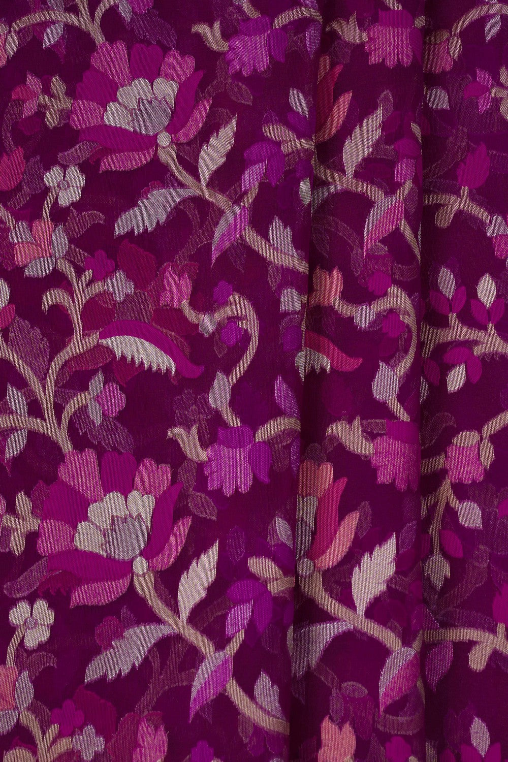 Image of Violet Banarasi Kora Saree
