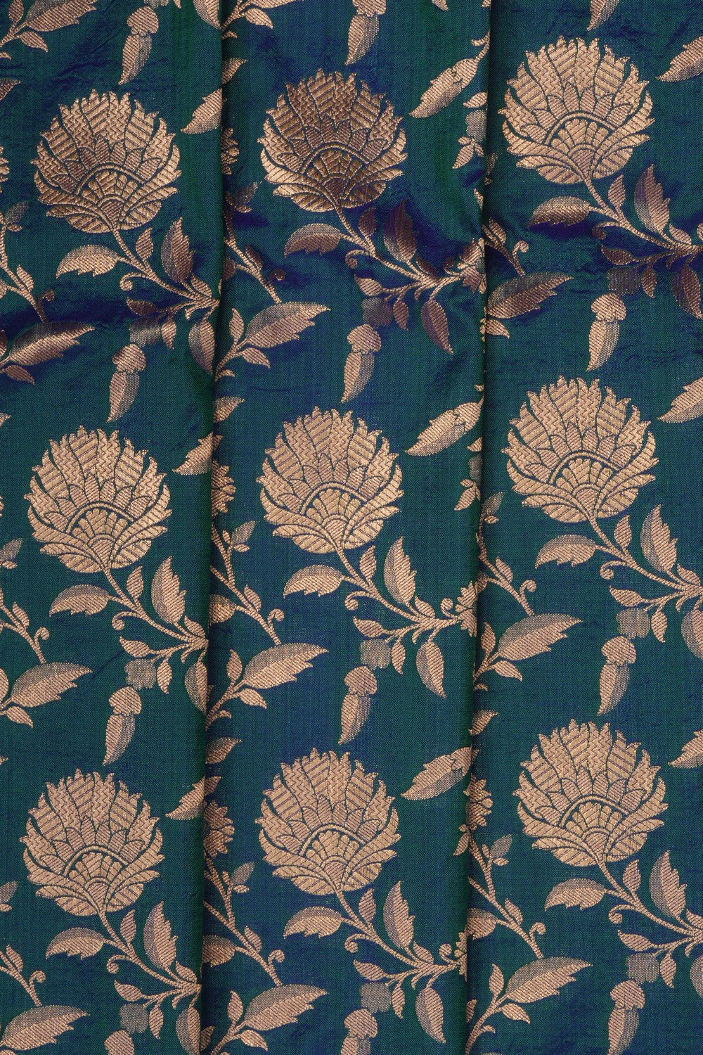 Image of Blue Banarasi Katan Silk Saree