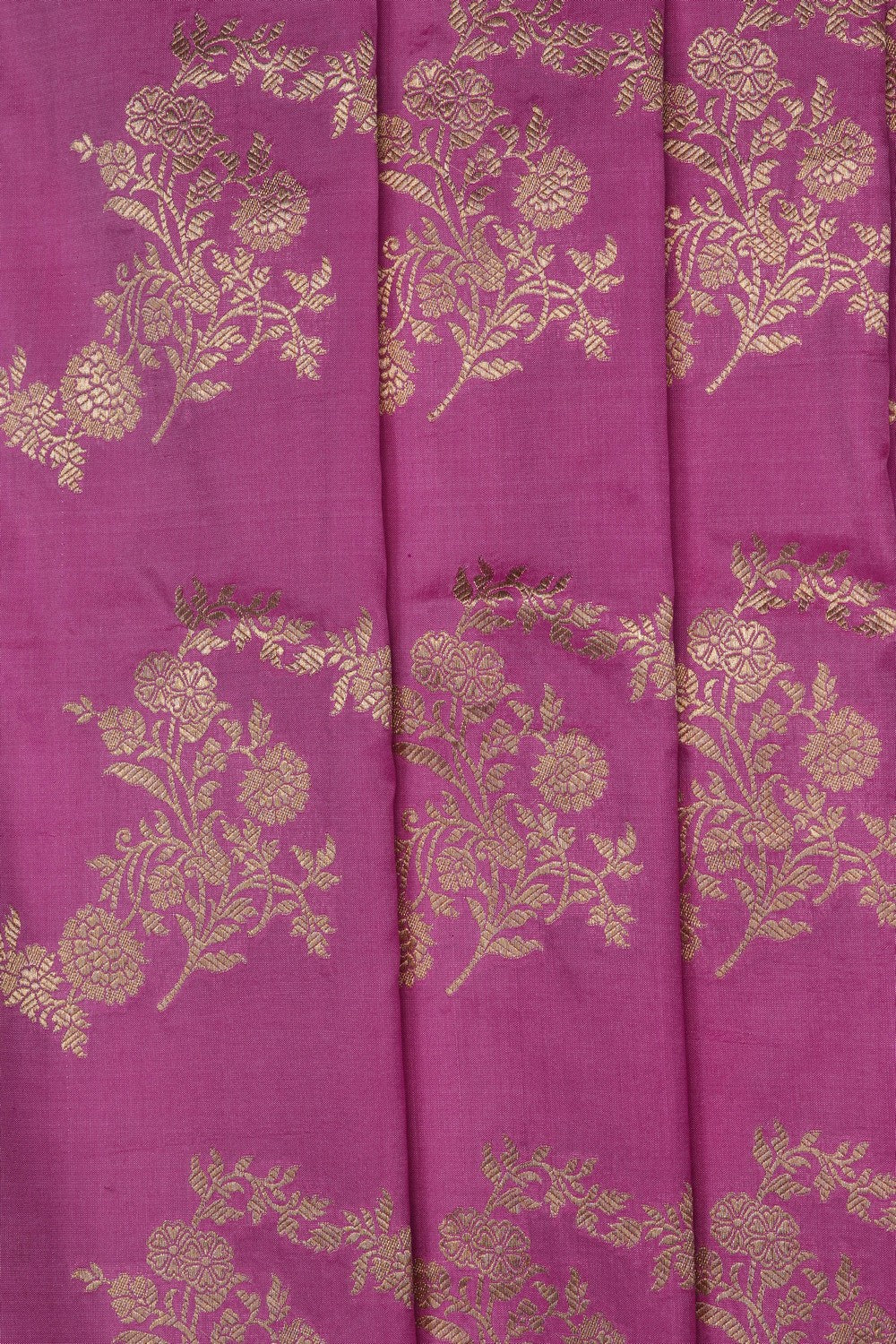 Image of Pink Banarasi Katan Brocade Silk Saree