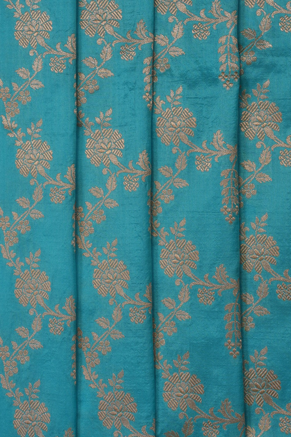 Image of Blue Banarasi Katan Silk Saree