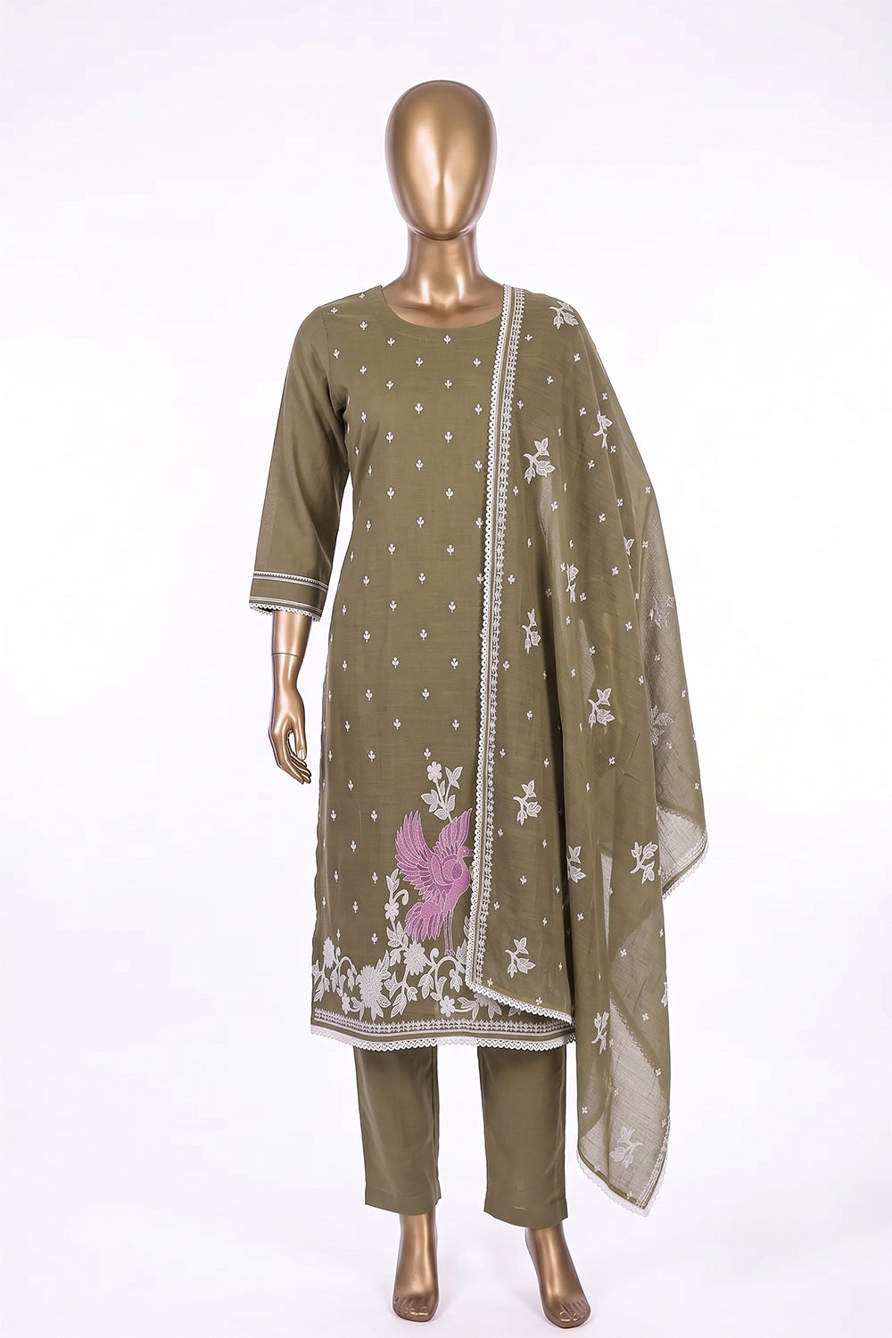 Image of Unstitched Suit Set Fabric (3 Pcs Set)