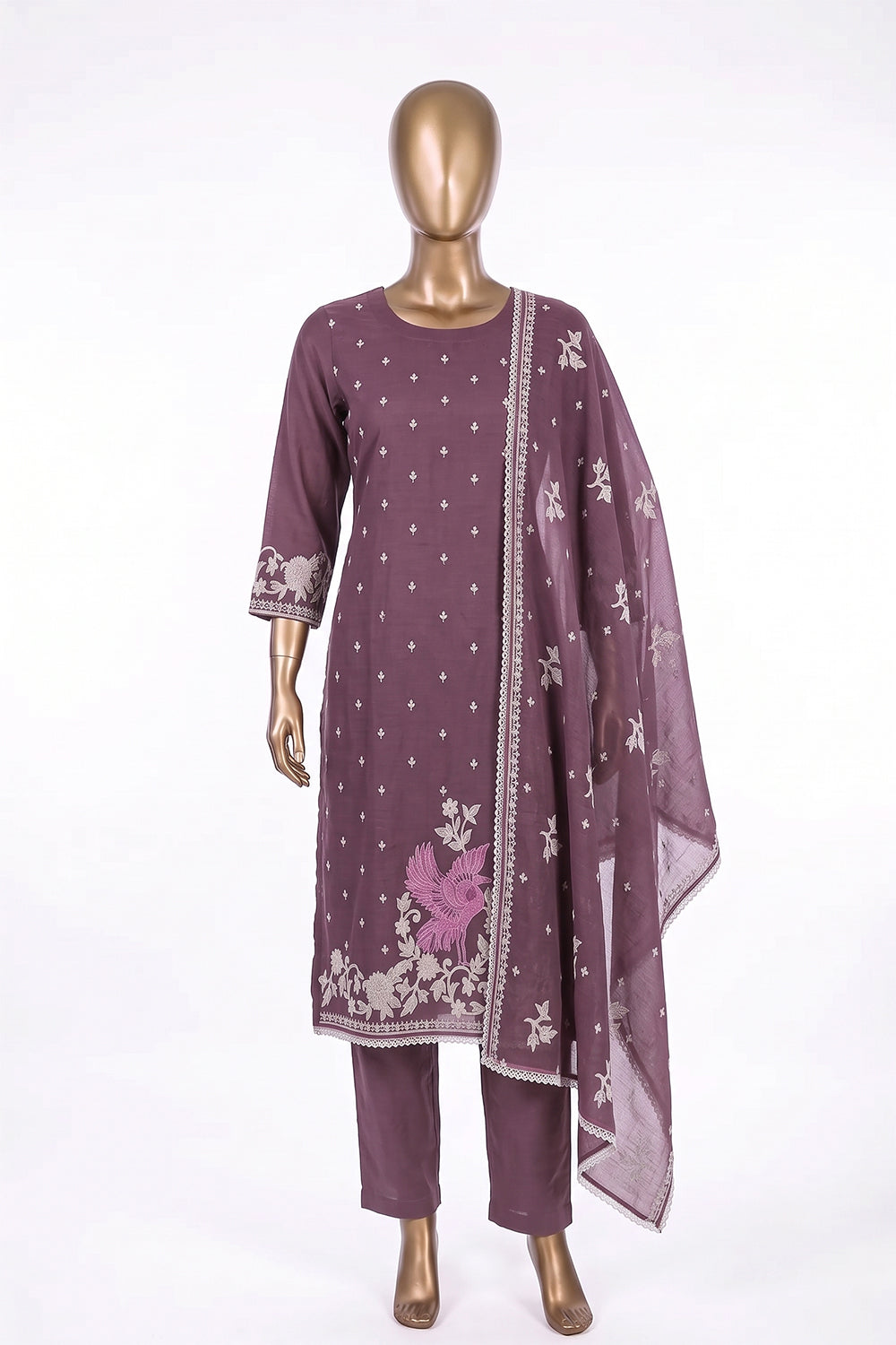 Image of Unstitched Suit Set Fabric (3 Pcs Set)
