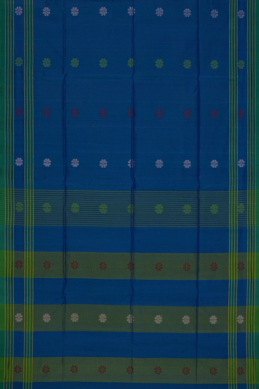 Image of Blue South Silk Cotton Saree
