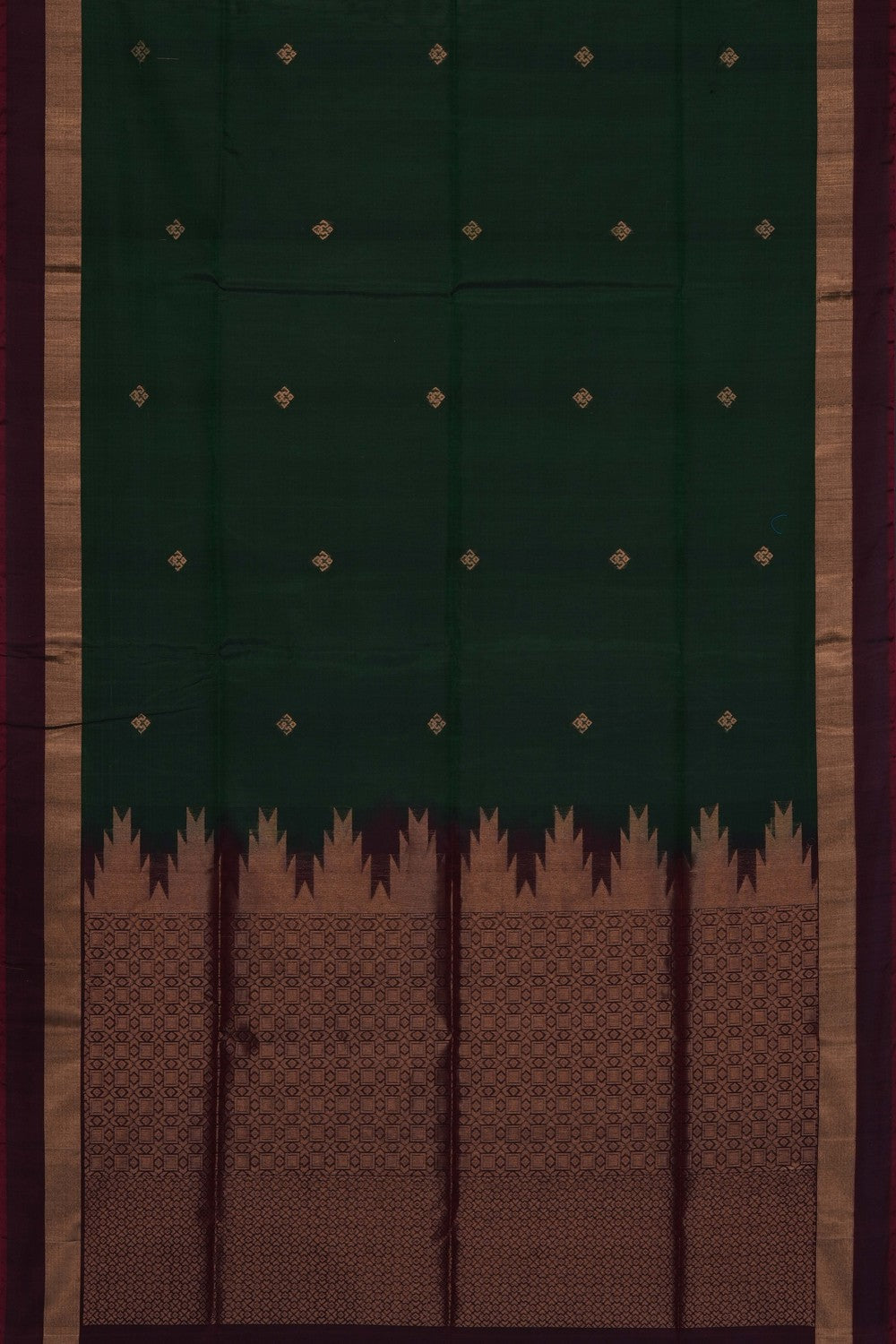 Image of Green South Silk Cotton Saree