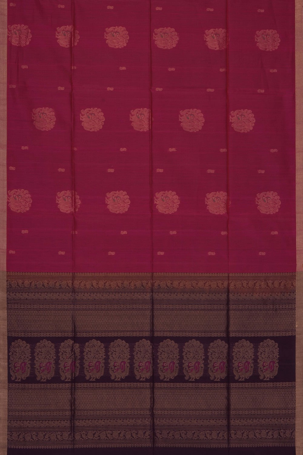 Image of Pink South Silk Cotton Saree