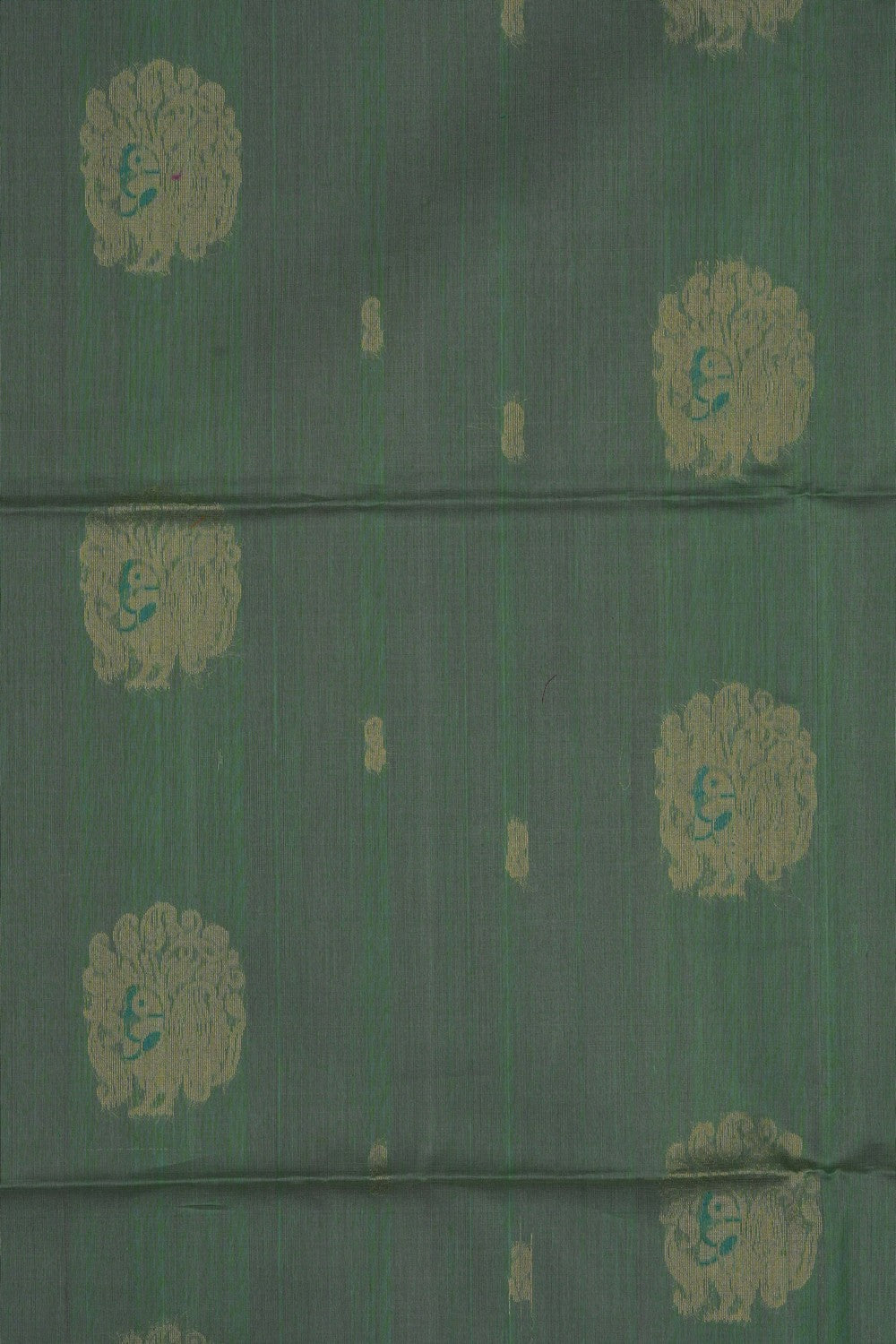Image of Sage Green South Silk Cotton Saree