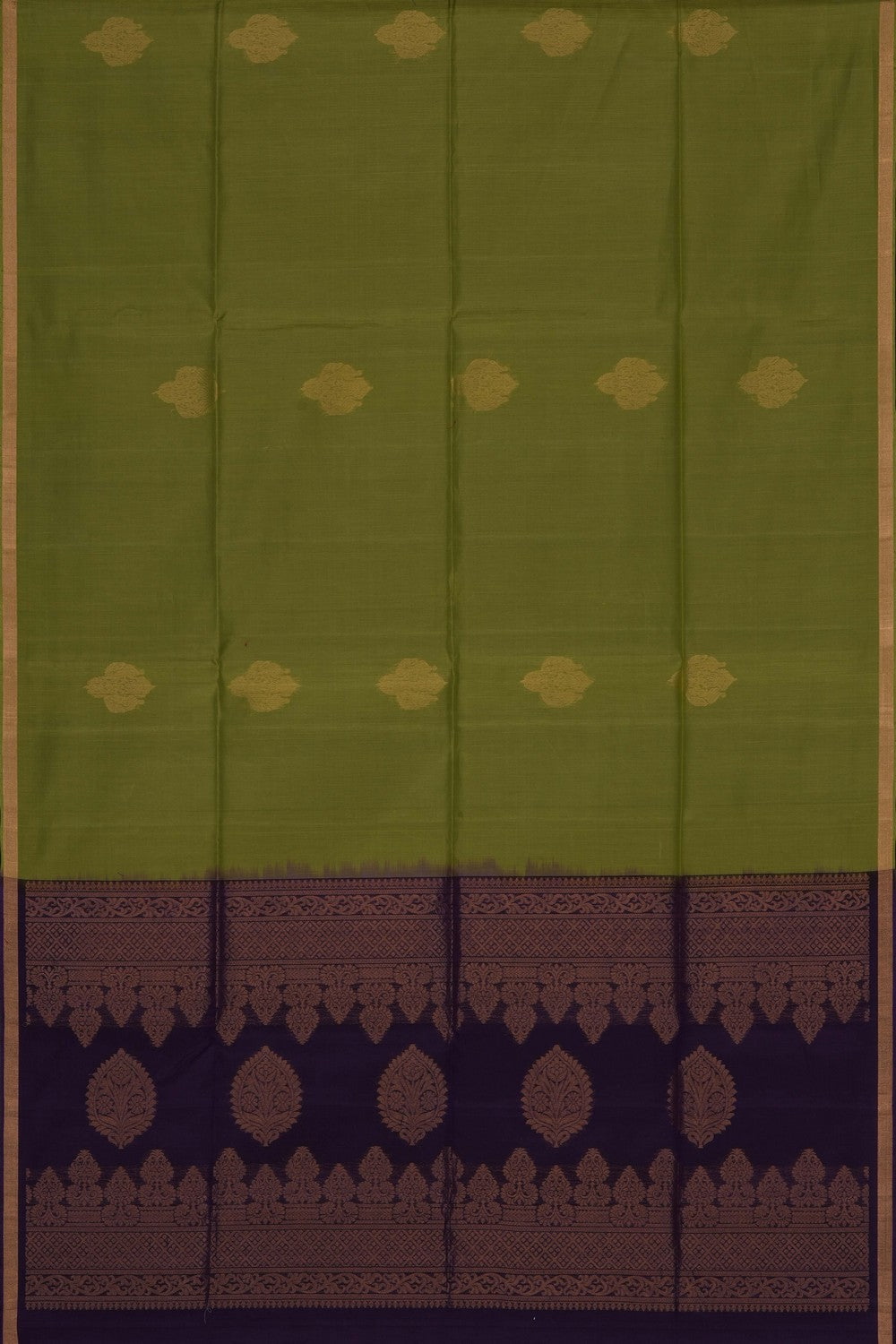 Image of Sage Green South Silk Cotton Saree