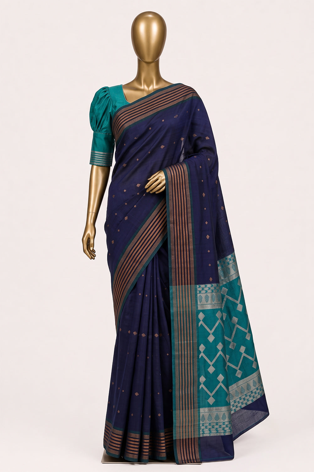Image of Purple South Silk Cotton Saree