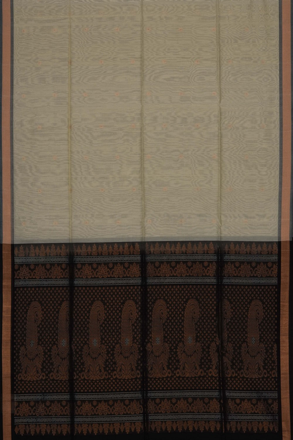 Image of Ivory Off-White South Silk Cotton Saree