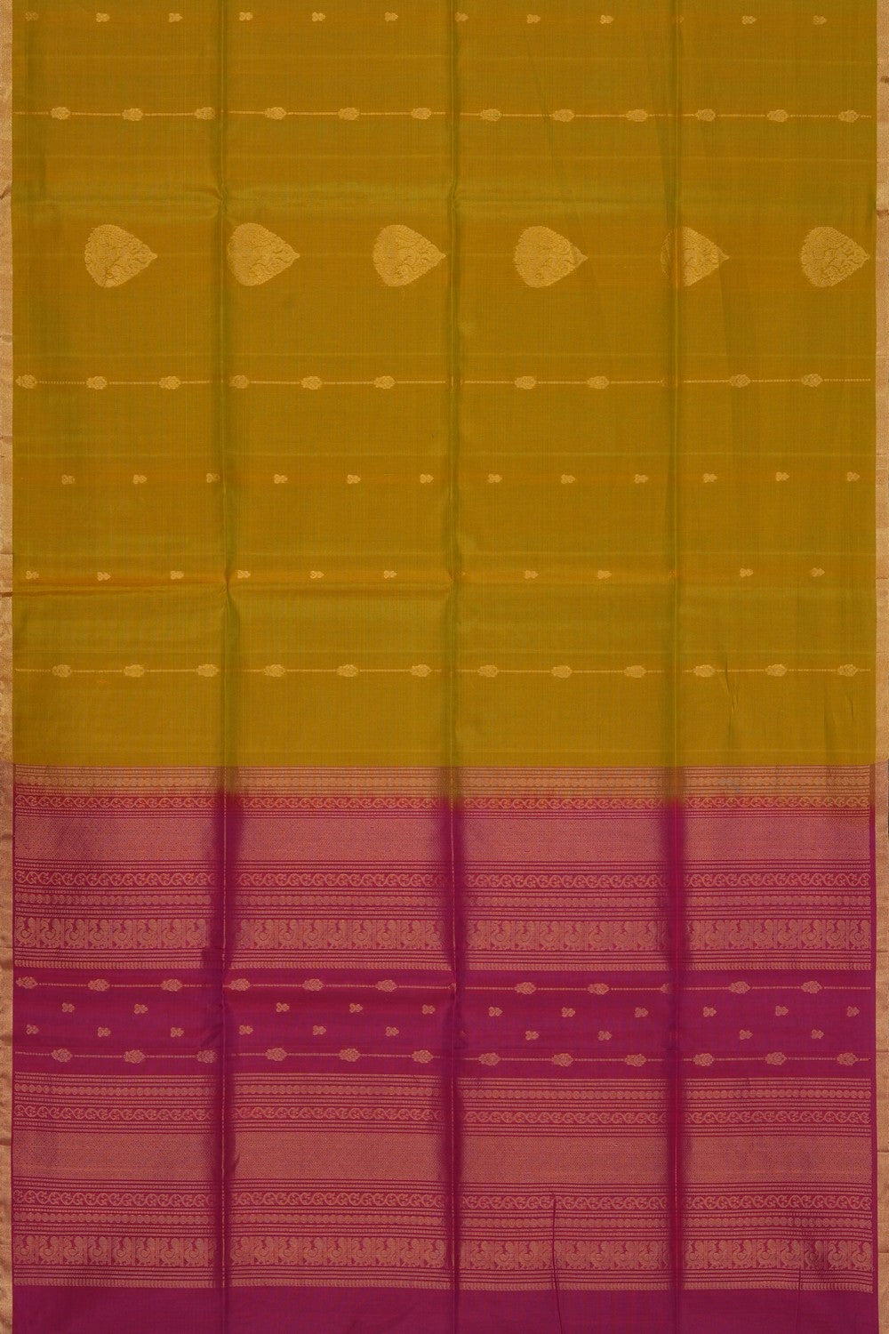 Image of Spring Yellow South Silk Cotton Saree