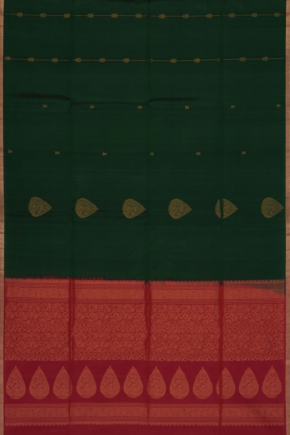 Image of Green South Silk Cotton Saree