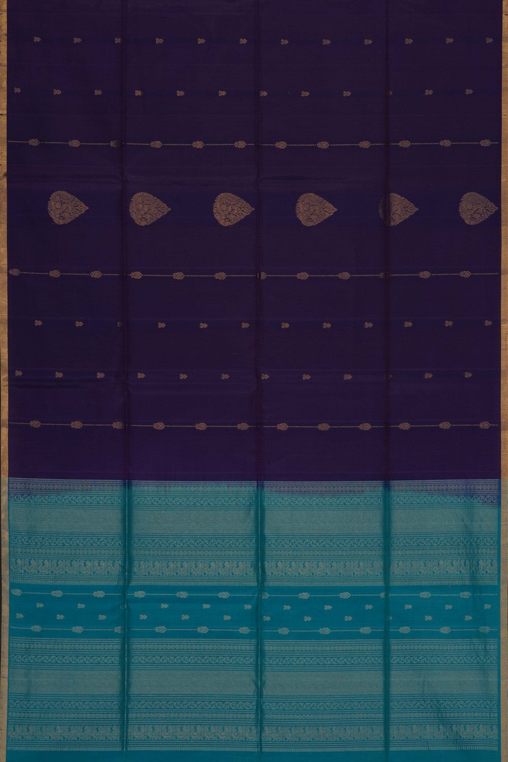 Image of Purple South Silk Cotton Saree
