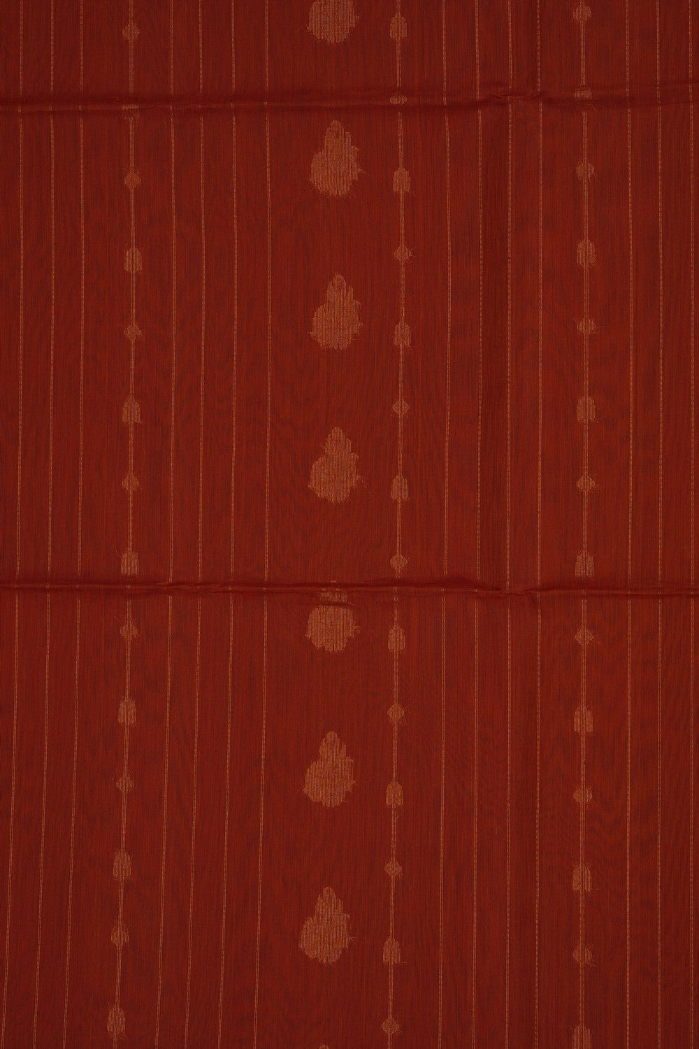 Image of Rust-Red South Silk Cotton Saree