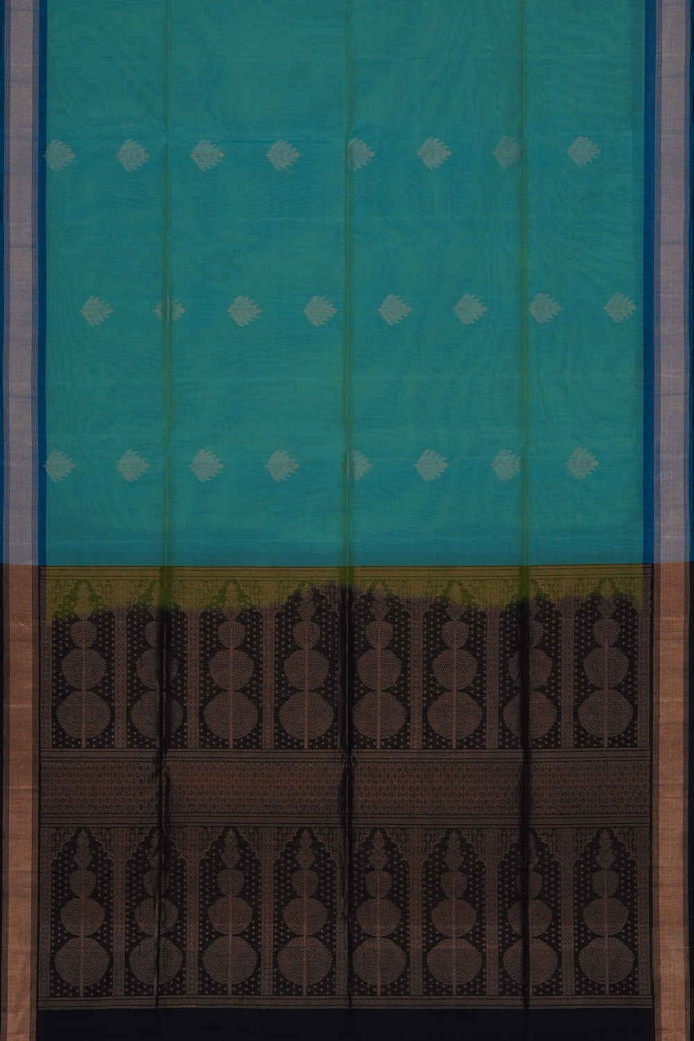 Image of Sea Green South Silk Cotton Saree