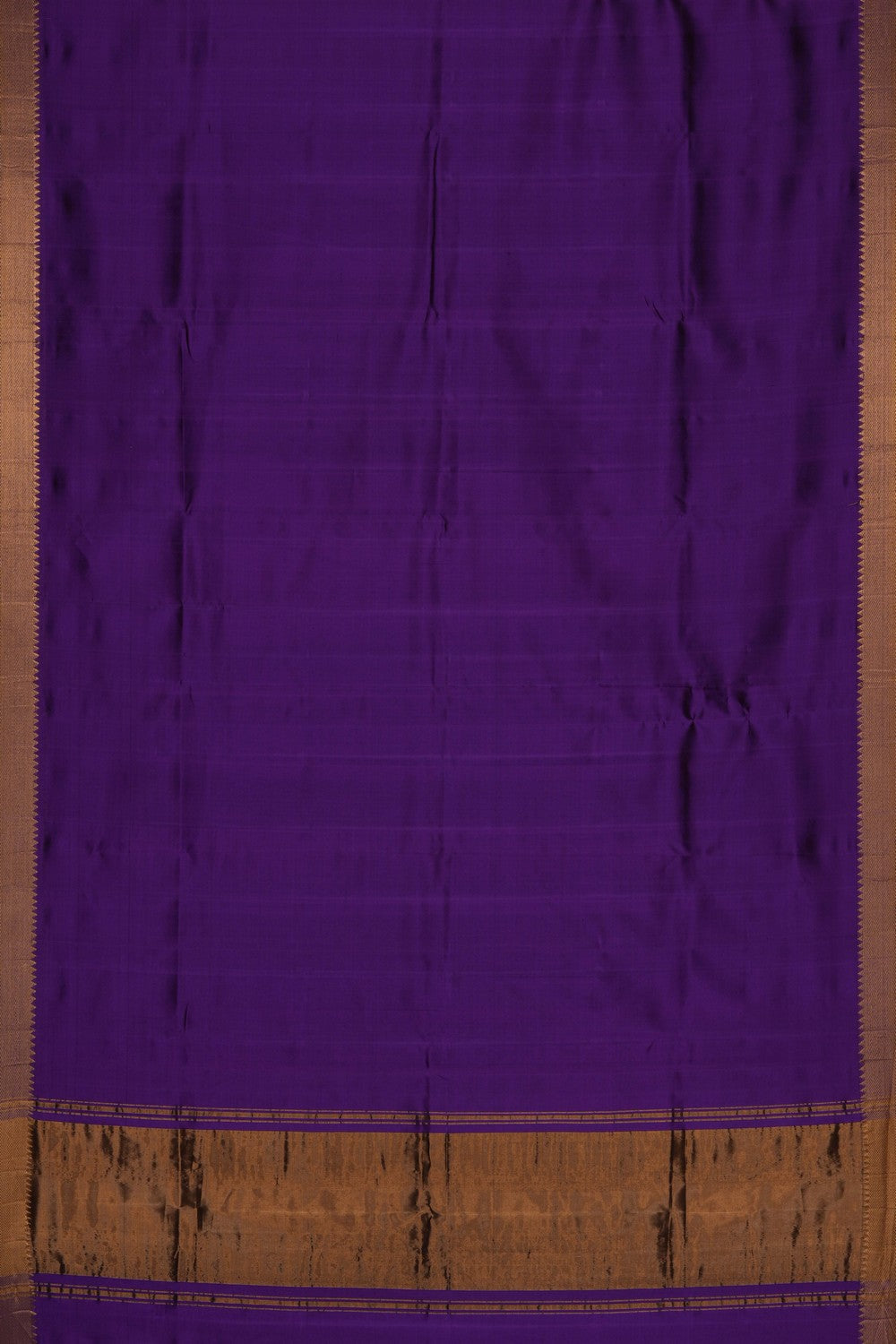 Image of Royal Purple Mangalagiri Silk Saree