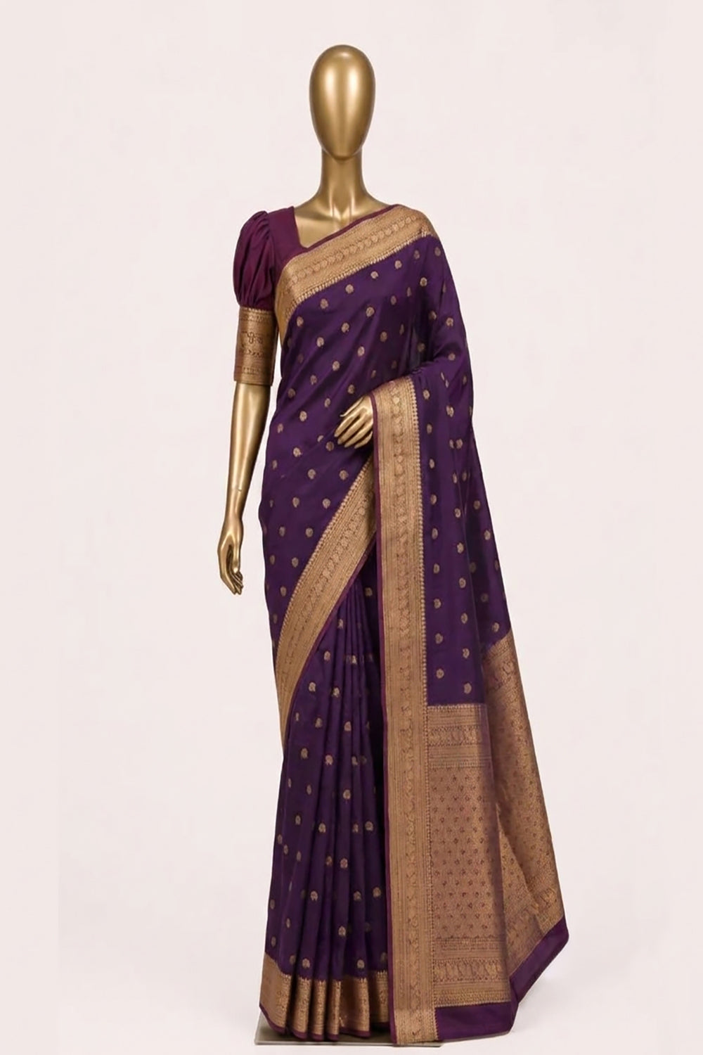 Image of Violet South Silk Saree