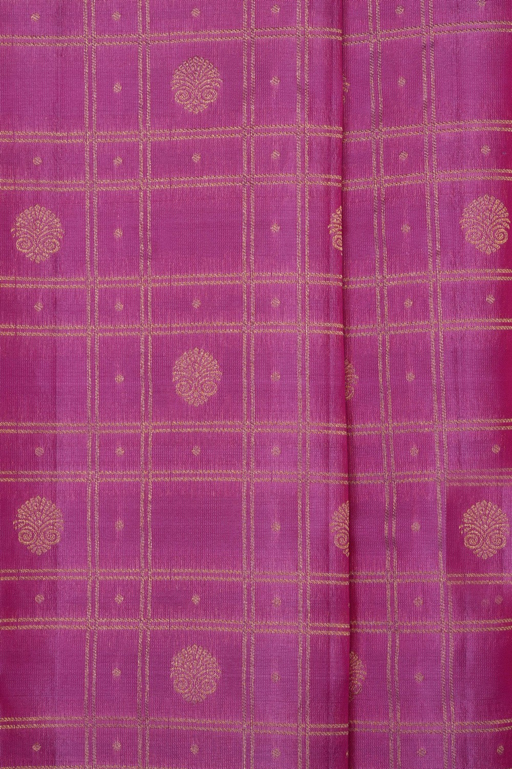 Image of Lotus Pink South Silk Kattam Saree