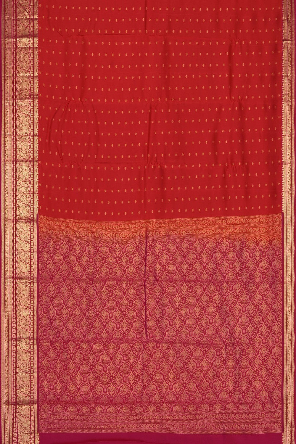 Image of Red South Silk Saree