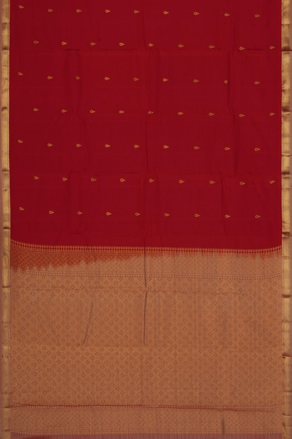 Image of Red South Silk Saree