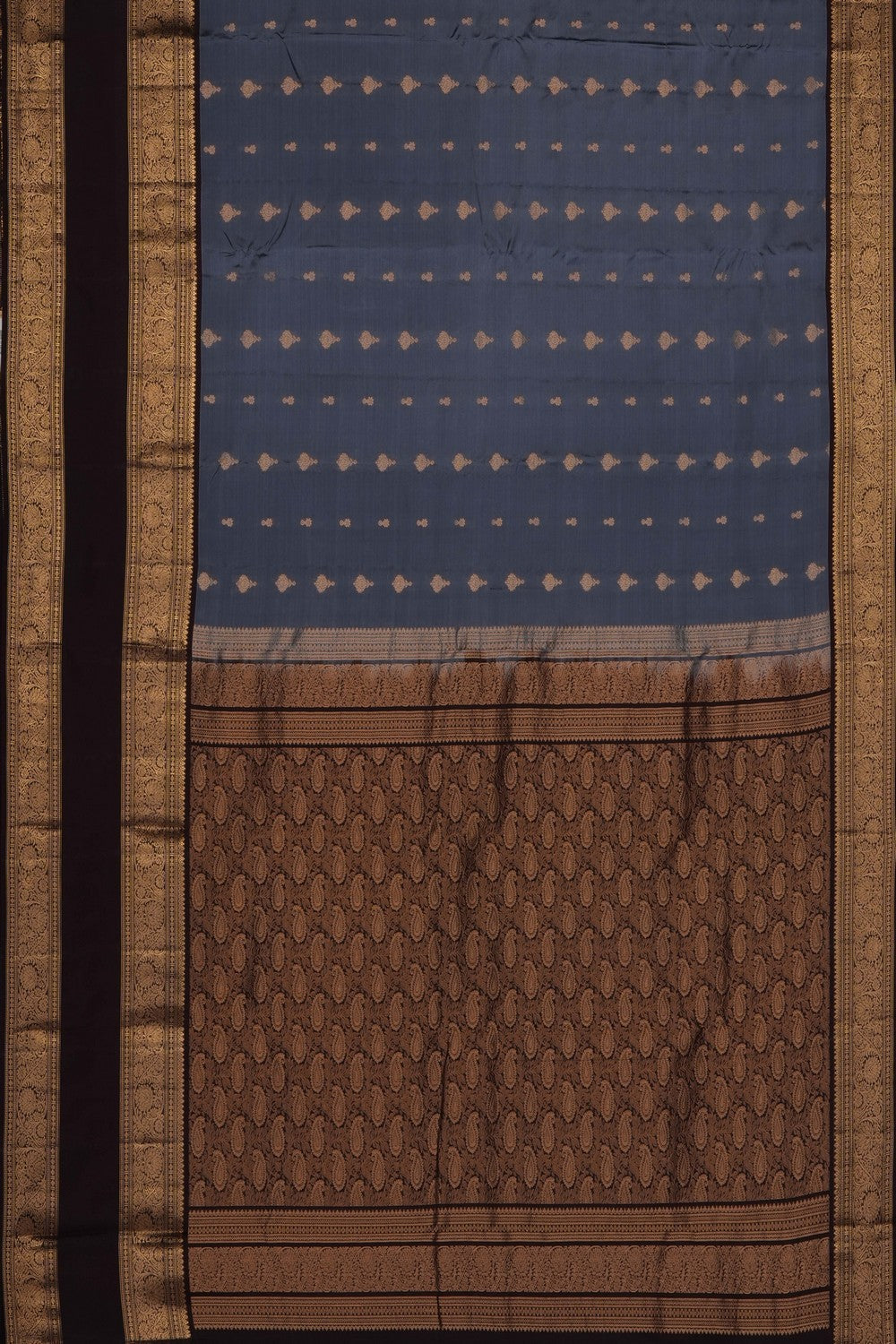 Image of Grey South Silk Saree
