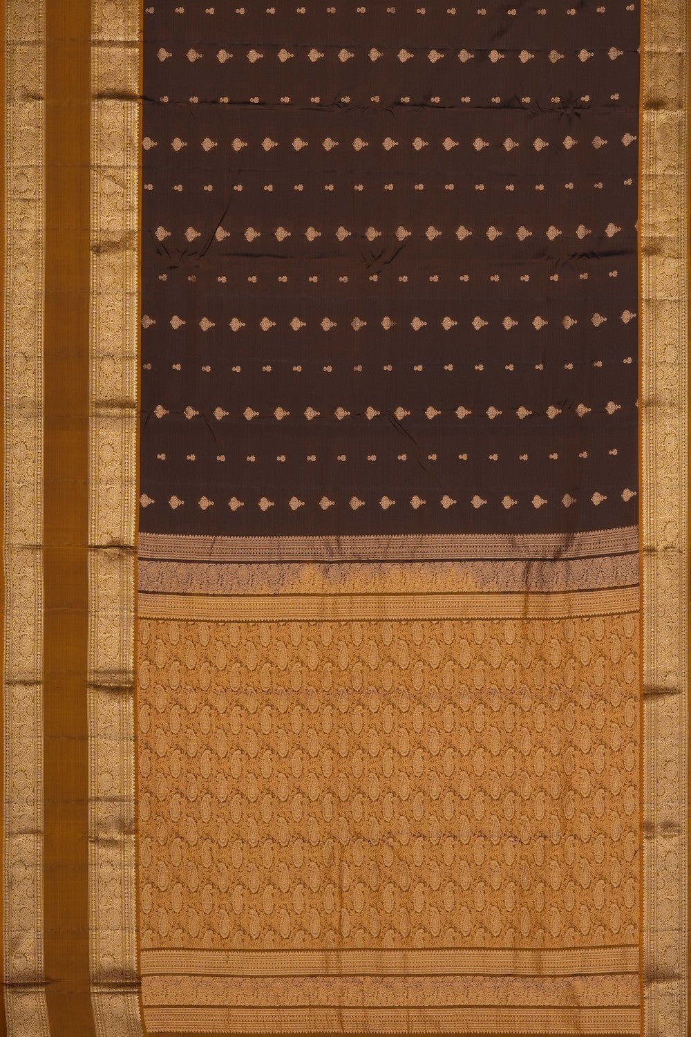 Image of Brown South Silk Saree