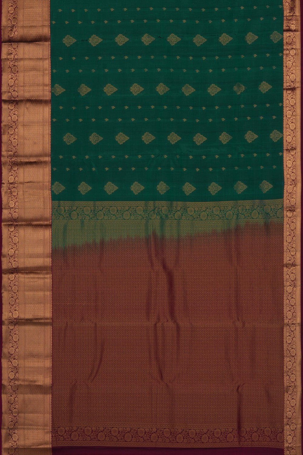 Image of Green South Silk Saree